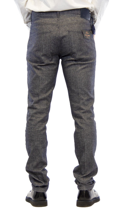 Entre Amis Pantalone uomo in cotone tessuto spigato blu Pantaloni Uomo - Boutique Luisa Trendy