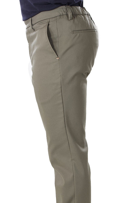 Entre Amis Pantalone uomo japan fango con elastico. Pantaloni Uomo - Boutique Luisa Trendy