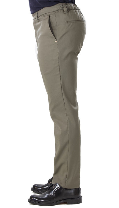 Entre Amis Pantalone uomo japan fango con elastico. Pantaloni Uomo - Boutique Luisa Trendy