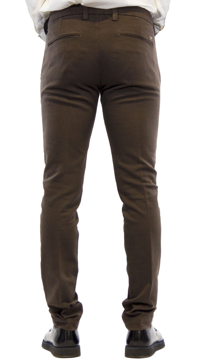 Entre Amis Pantalone uomo tasche america lungo marrone in cotone Pantaloni Uomo - Boutique Luisa Trendy