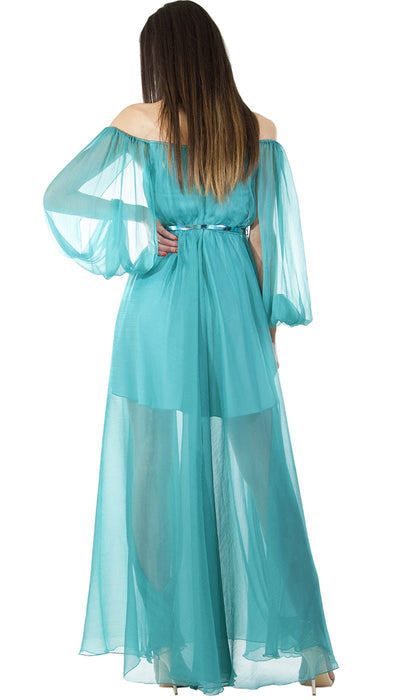 Feleppa Abito lungo in creponne con scollo omerale. 105FLA110 Vestiti - Boutique Luisa Trendy