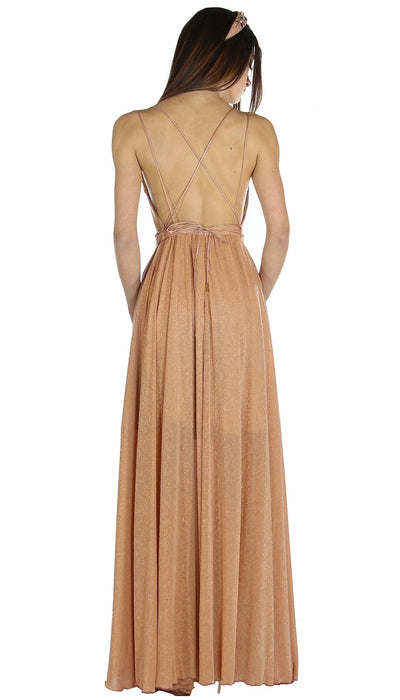 Feleppa MARGARITA - Abito lungo arancio in maglia lurex. Vestiti - Boutique Luisa Trendy