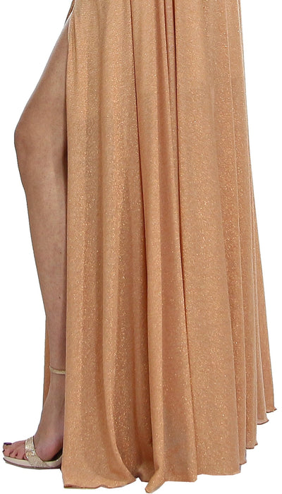Feleppa MARGARITA - Abito lungo arancio in maglia lurex. Vestiti - Boutique Luisa Trendy