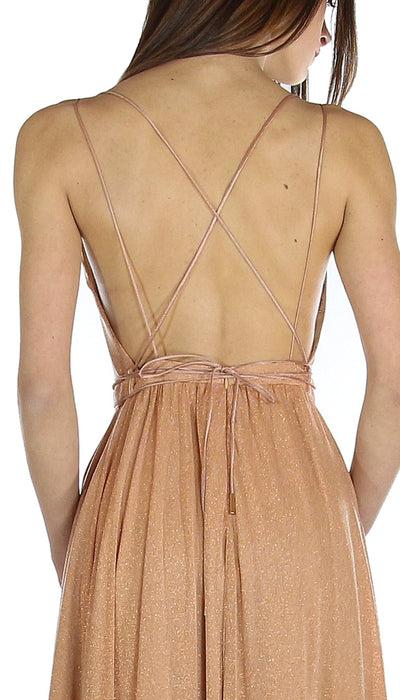Feleppa MARGARITA - Abito lungo arancio in maglia lurex. Vestiti - Boutique Luisa Trendy