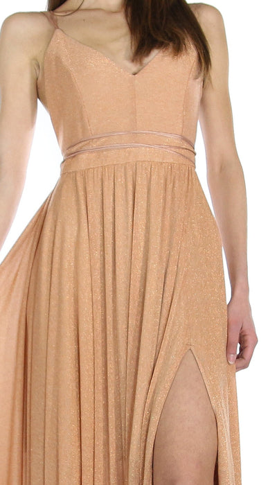 Feleppa MARGARITA - Abito lungo arancio in maglia lurex. Vestiti - Boutique Luisa Trendy