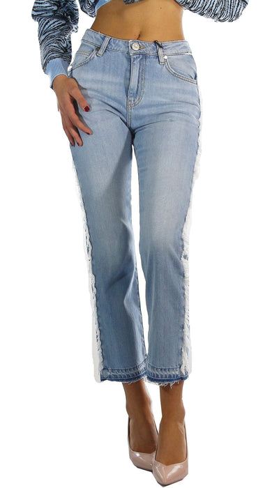 Gaelle Paris Jeans boyfriend con frange Jeans - Boutique Luisa Trendy
