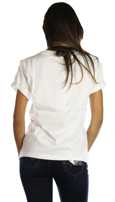 Gaelle Paris T-shirt con scritta logo e frange T-Shirt e top - Boutique Luisa Trendy