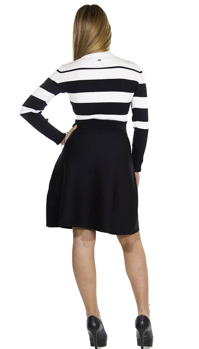 Gaudì Abito con collo alto e motivo a righe. 121FD13002 Vestiti - Boutique Luisa Trendy
