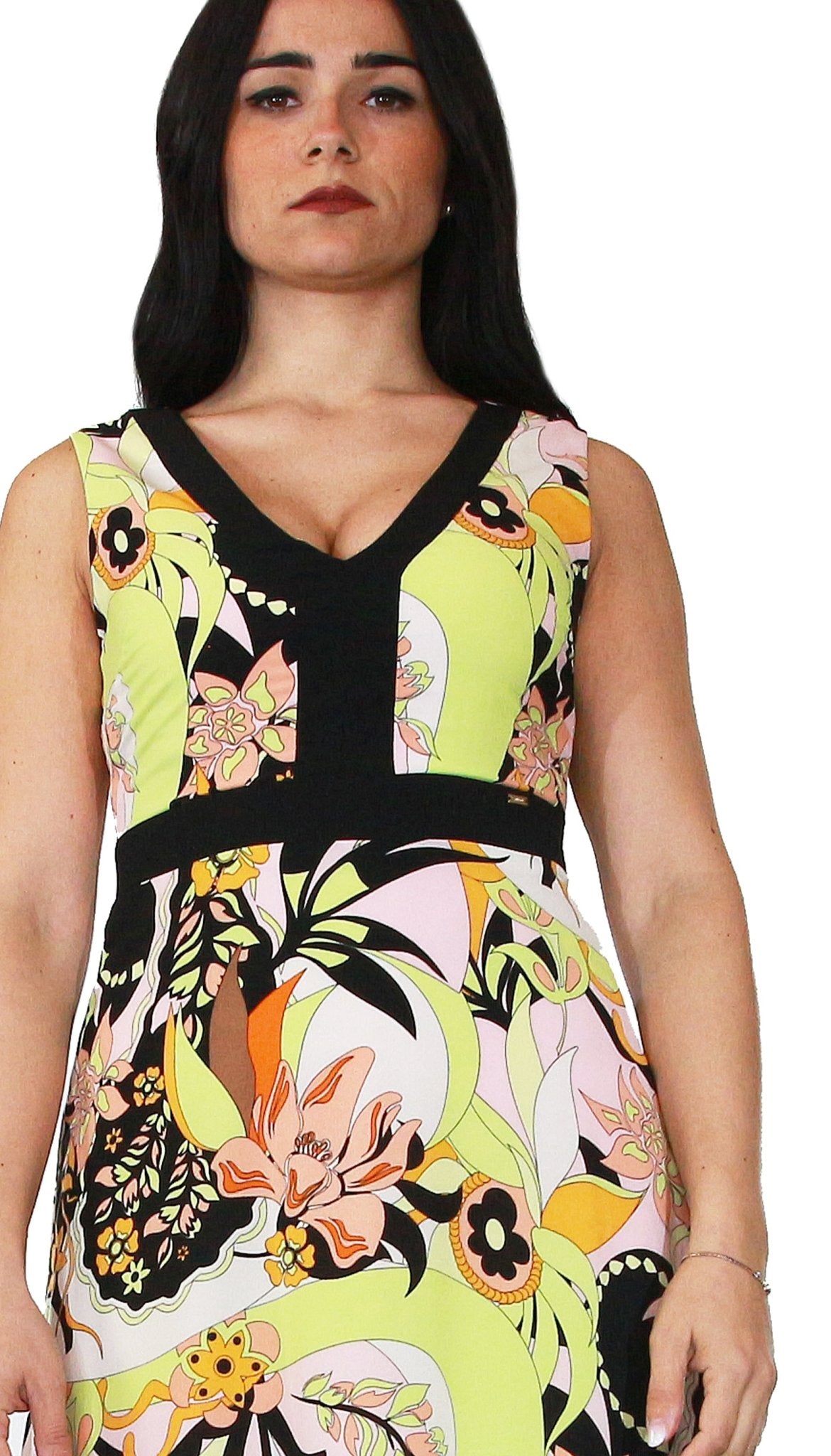 Gaudì Abito lungo in georgette stampa fiori Vestiti - Boutique Luisa Trendy