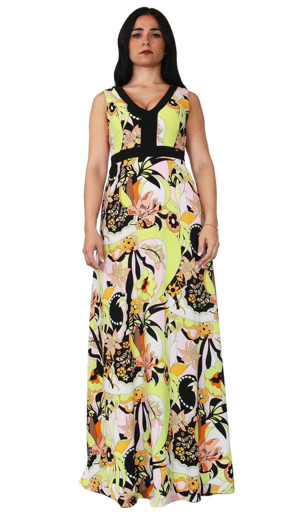 Gaudì Abito lungo in georgette stampa fiori Vestiti - Boutique Luisa Trendy