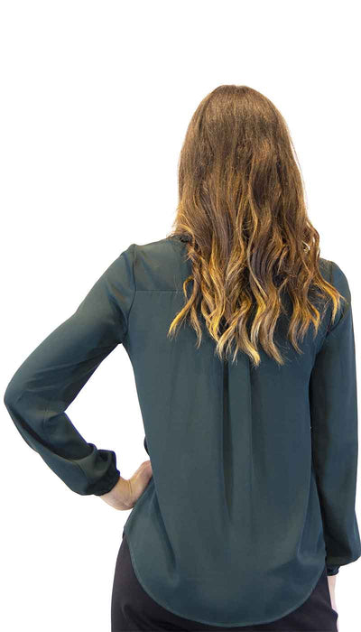 Gaudì Blusa donna in creponne verde. Bluse e camicie - Boutique Luisa Trendy