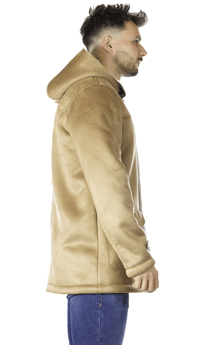 Gaudì Cappotto uomo in eco - montone con cappuccio. 021GU38004 Capispalla Uomo - Boutique Luisa Trendy