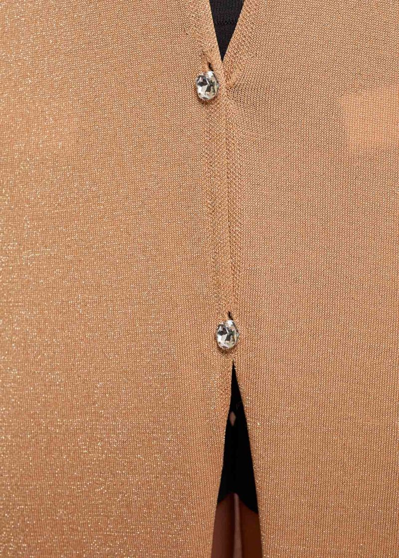 Gaudì Cardigan lungo smanicato in maglia Maglie e cardigan Donna - Boutique Luisa Trendy
