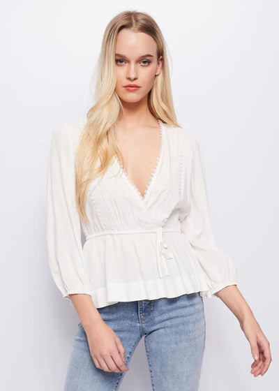 Gaudì Jeans Blusa in mussola con scollo a v Bluse e camicie - Boutique Luisa Trendy