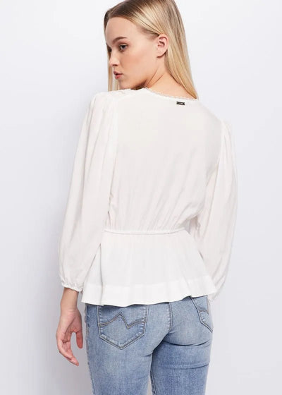 Gaudì Jeans Blusa in mussola con scollo a v Bluse e camicie - Boutique Luisa Trendy