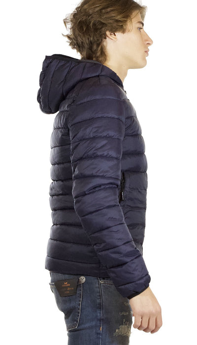 Gaudì Jeans Piumino uomo blu con cappuccio Capispalla Uomo - Boutique Luisa Trendy