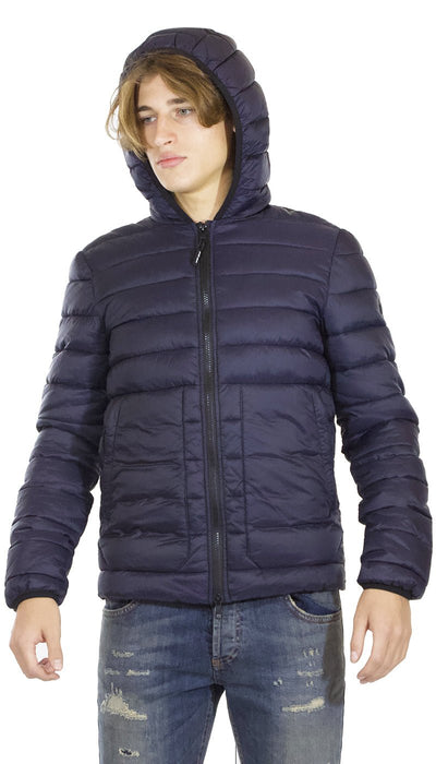 Gaudì Jeans Piumino uomo blu con cappuccio Capispalla Uomo - Boutique Luisa Trendy