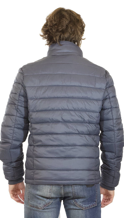 Gaudì Jeans Piumino uomo grigio collo alto con pettorina Capispalla Uomo - Boutique Luisa Trendy