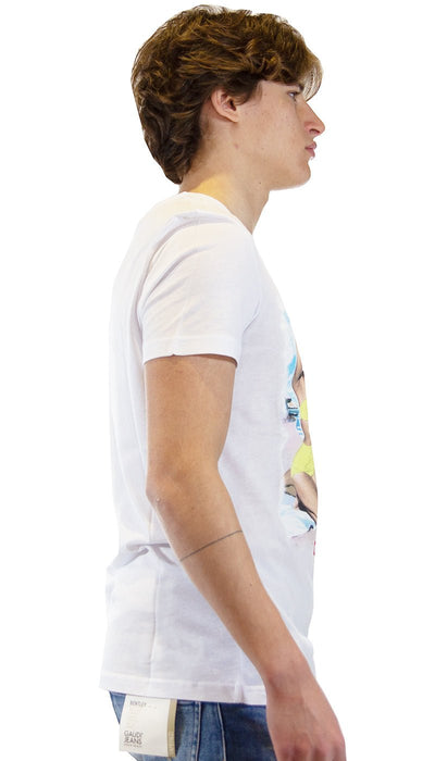 Gaudì Jeans T-shirt bianca con stampa. 111GU64131_2100 T-shirt e Polo - Boutique Luisa Trendy