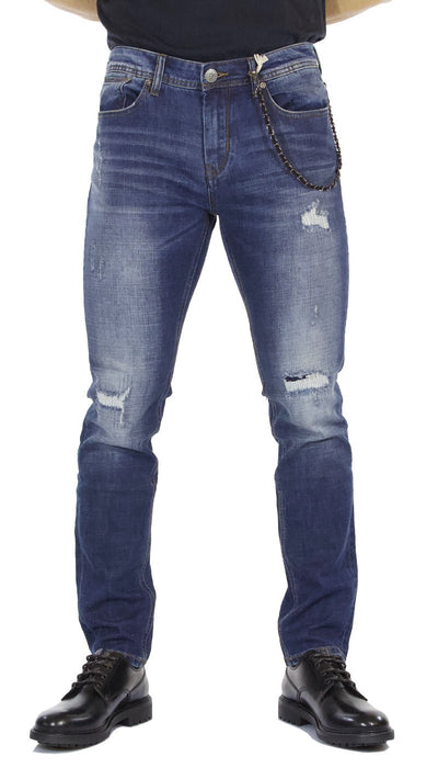 Gaudì Jeans uomo 5 tasche modello skinny con micro - rotture Jeans Uomo - Boutique Luisa Trendy