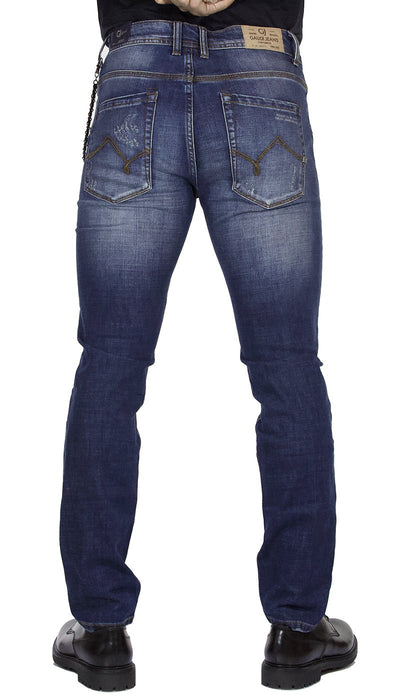 Gaudì Jeans uomo 5 tasche modello skinny con micro - rotture Jeans Uomo - Boutique Luisa Trendy