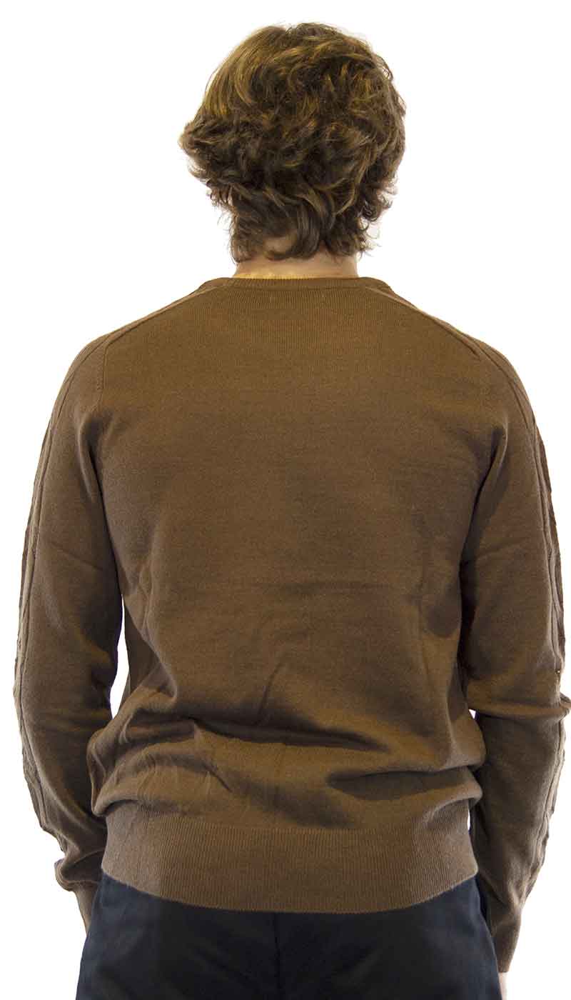Gaudì Maglia uomo in lana intrecciata marrone Maglie e cardigan uomo - Boutique Luisa Trendy