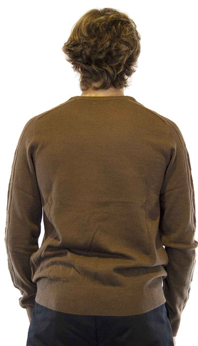 Gaudì Maglia uomo in lana intrecciata marrone Maglie e cardigan uomo - Boutique Luisa Trendy