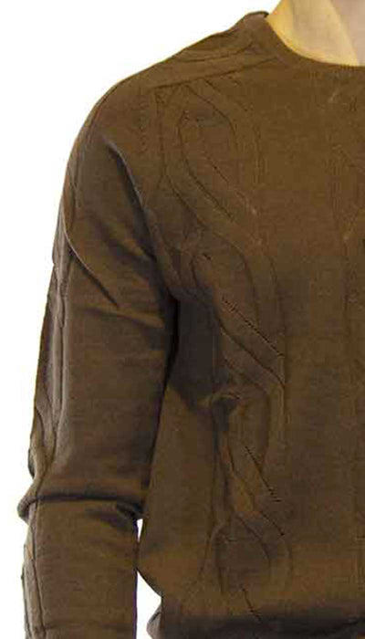 Gaudì Maglia uomo in lana intrecciata marrone Maglie e cardigan uomo - Boutique Luisa Trendy