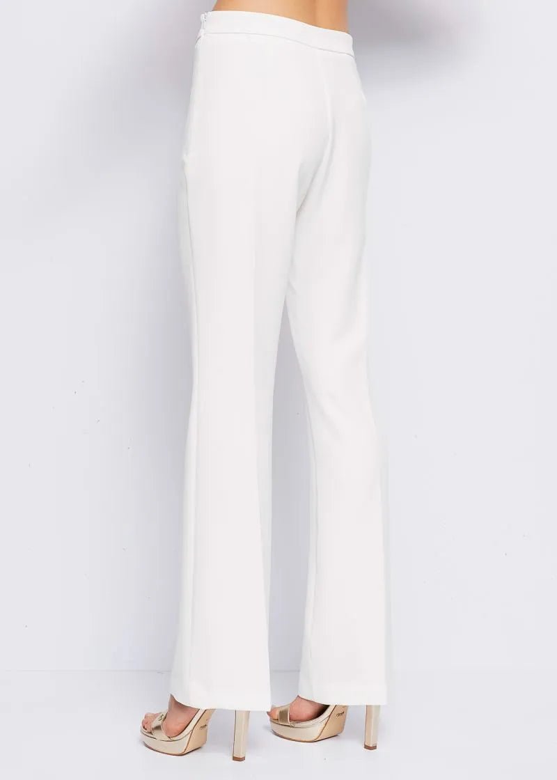 Gaudì Pantalone a zampa in tessuto stretch Pantalone Donna - Boutique Luisa Trendy