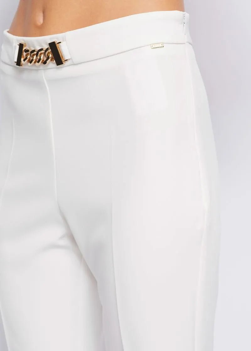 Gaudì Pantalone a zampa in tessuto stretch Pantalone Donna - Boutique Luisa Trendy