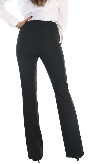 Gaudì Pantalone in tessuto tecnico a zampa Pantalone Donna - Boutique Luisa Trendy