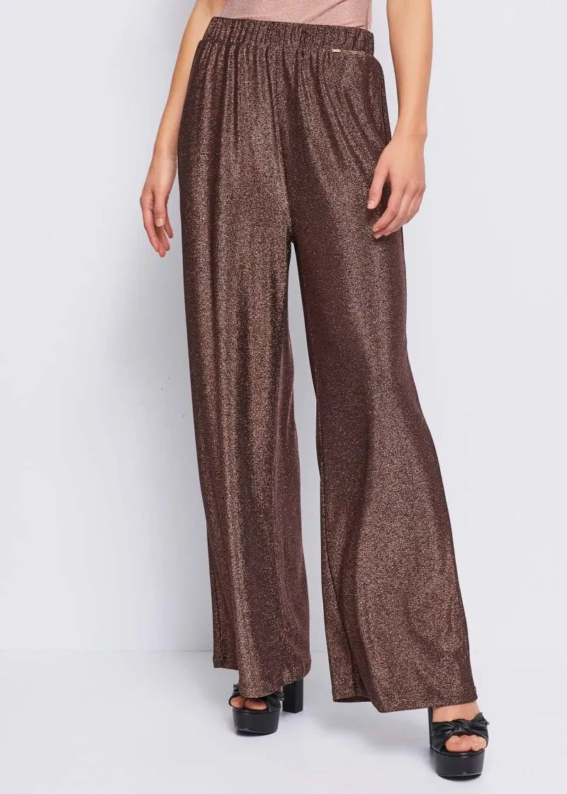 Gaudì Pantaloni a palazzo in jersey lurex Pantalone Donna - Boutique Luisa Trendy