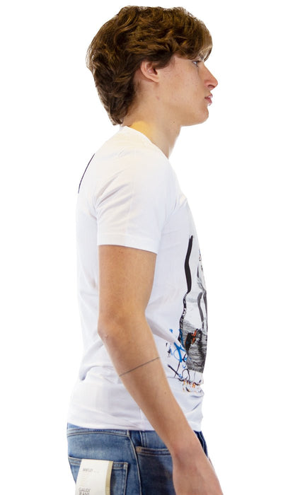 Gaudì T-shirt bianca con motivo fotografico. 111GU64098_2100 T-shirt e Polo - Boutique Luisa Trendy