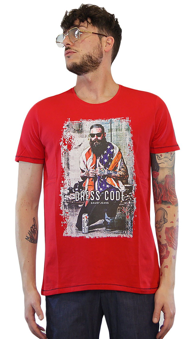 Gaudì T-shirt uomo stampata T-shirt e Polo - Boutique Luisa Trendy