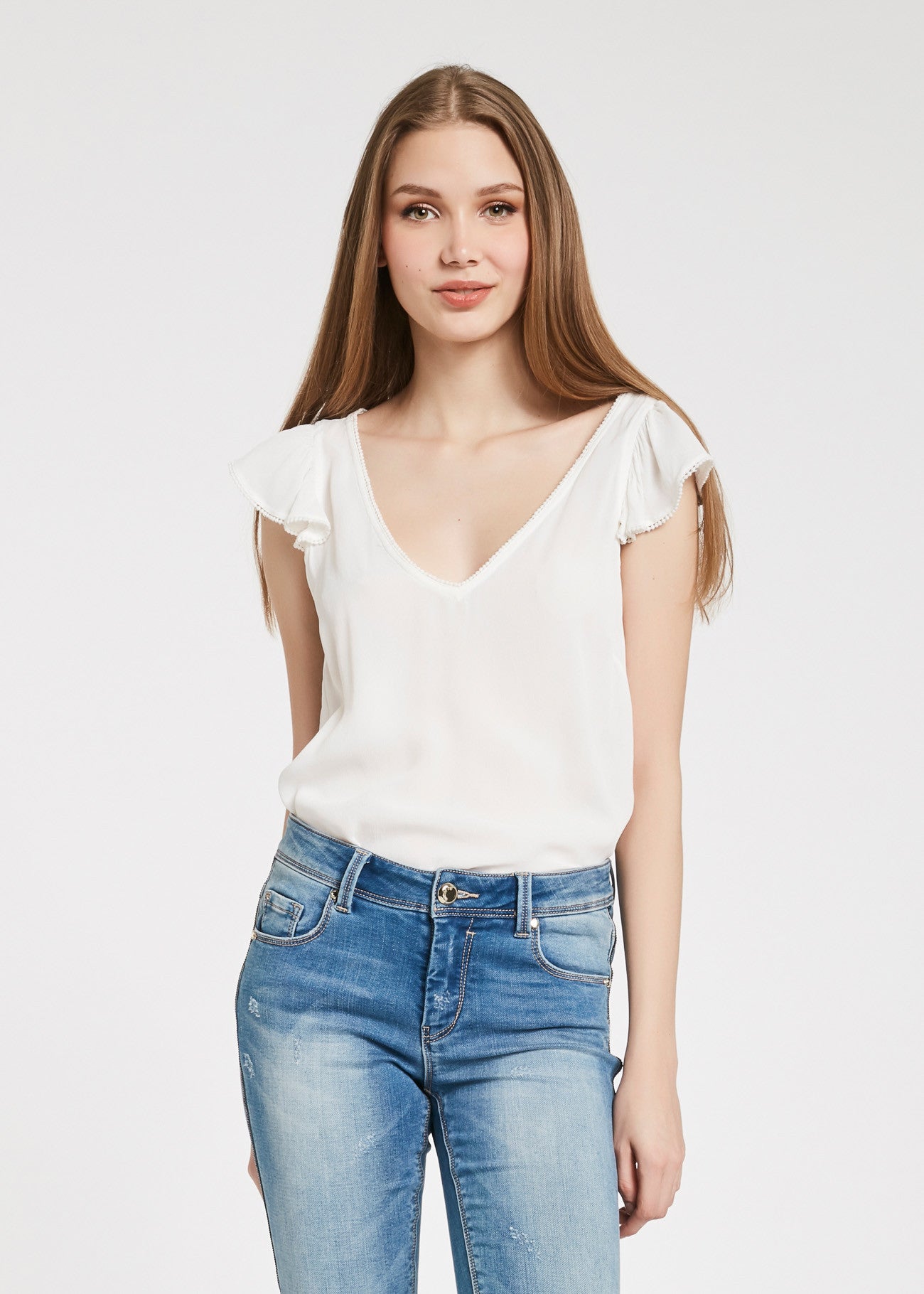 Gaudì Top in viscosa con volant T-Shirt e top - Boutique Luisa Trendy