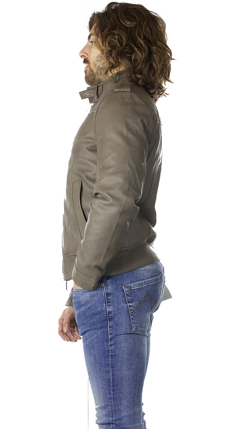 Gaudì uomo Giacca in similpelle con mostrine sulle spalle. Capispalla Uomo - Boutique Luisa Trendy