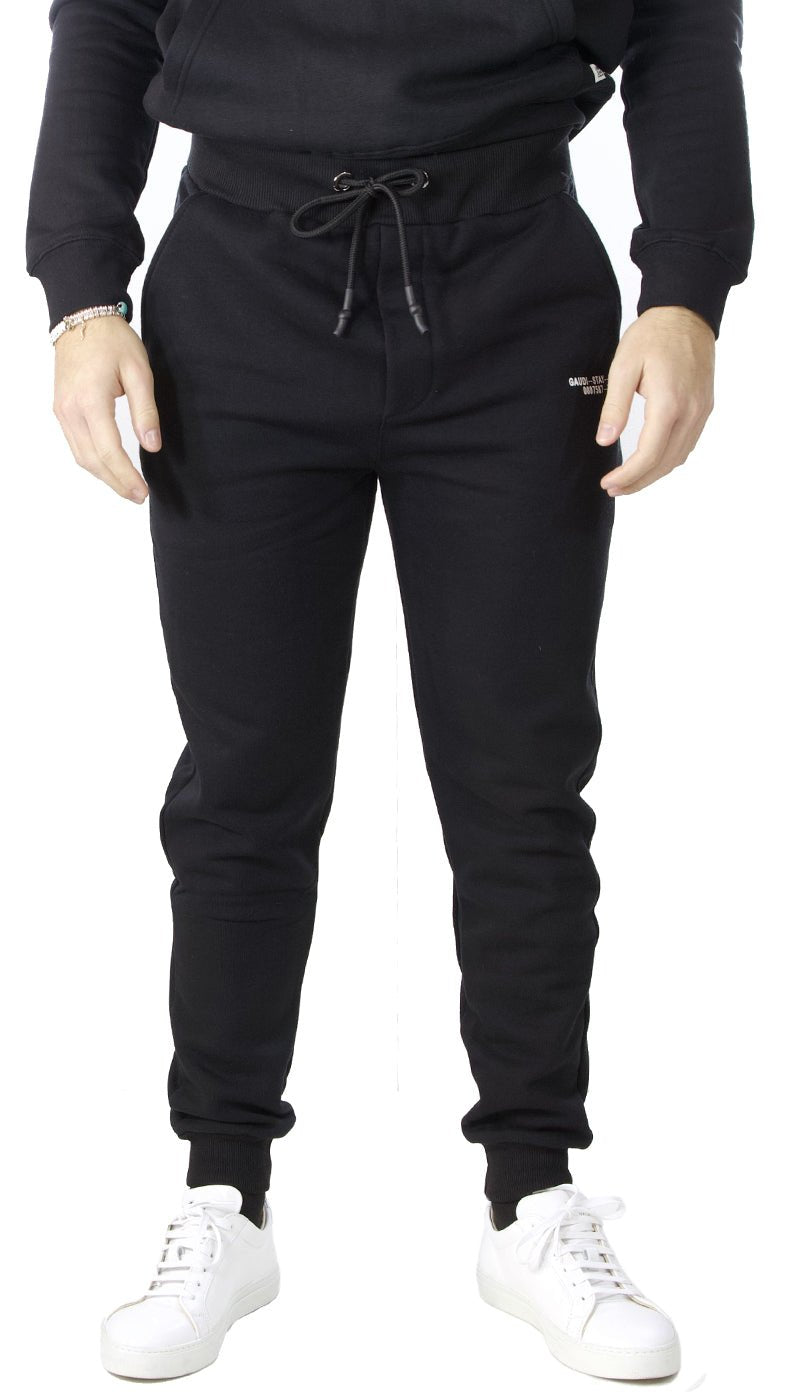 Gaudì uomo Pantalone jogging nero in felpa. 121GU24001_2001 Pantaloni Uomo - Boutique Luisa Trendy