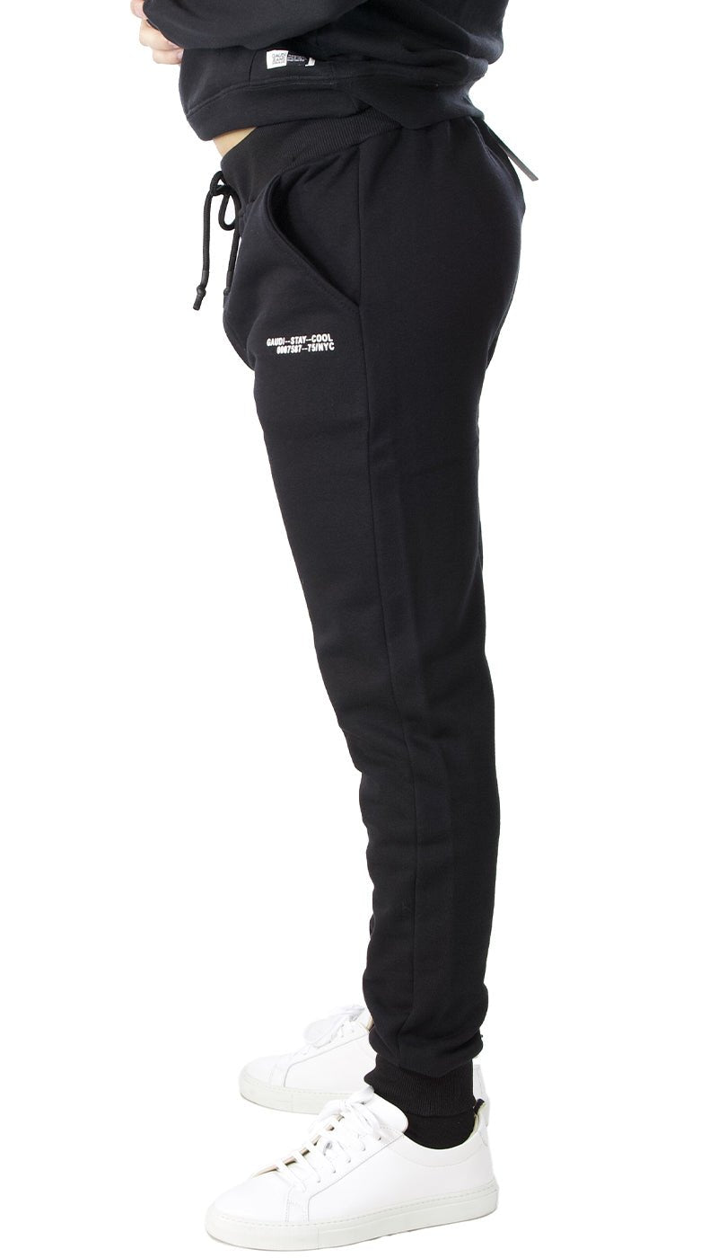 Gaudì uomo Pantalone jogging nero in felpa. 121GU24001_2001 Pantaloni Uomo - Boutique Luisa Trendy