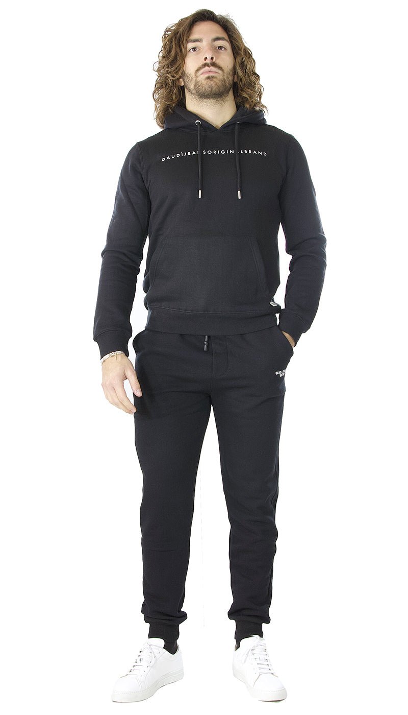 Gaudì uomo Pantalone jogging nero in felpa. 121GU24001_2001 Pantaloni Uomo - Boutique Luisa Trendy