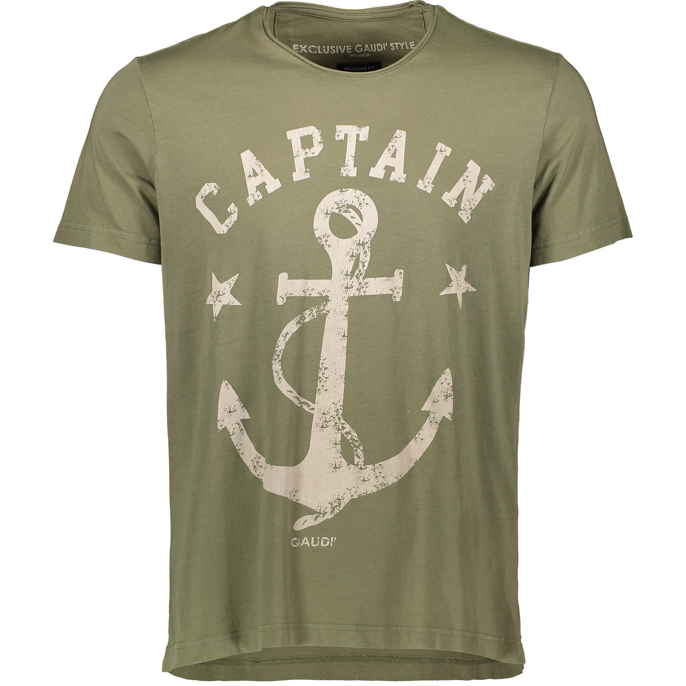 Gaudì uomo T-shirt verde stampa ancora. 111GU64076_3533 T-shirt e Polo - Boutique Luisa Trendy