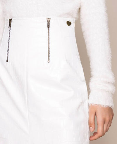 Gonna TwinSet in similpelle a stampa coccodrillo Gonna - Boutique Luisa Trendy