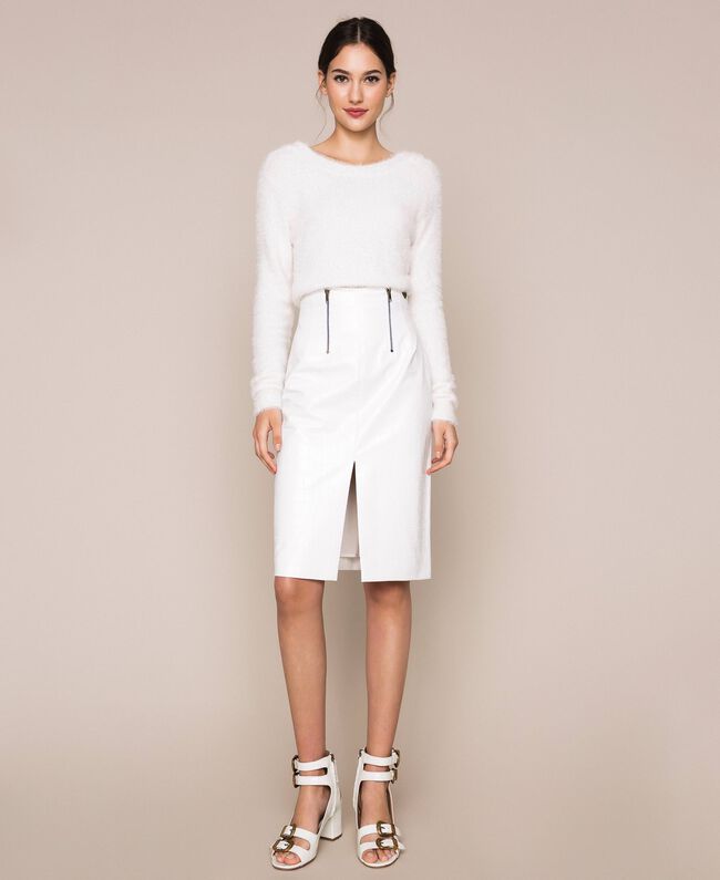 Gonna TwinSet in similpelle a stampa coccodrillo Gonna - Boutique Luisa Trendy
