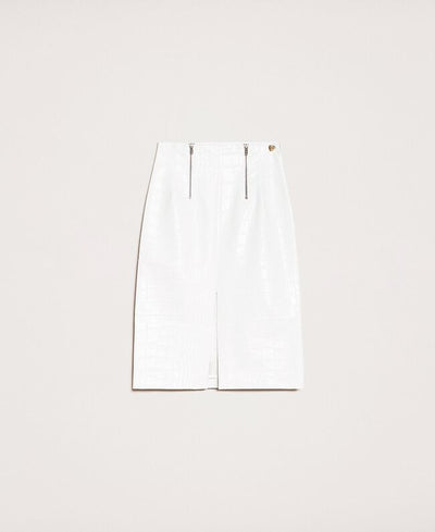 Gonna TwinSet in similpelle a stampa coccodrillo Gonna - Boutique Luisa Trendy