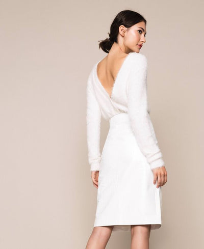 Gonna TwinSet in similpelle a stampa coccodrillo Gonna - Boutique Luisa Trendy