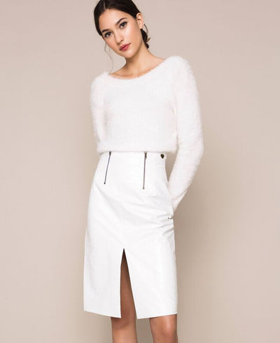 Gonna TwinSet in similpelle a stampa coccodrillo Gonna - Boutique Luisa Trendy