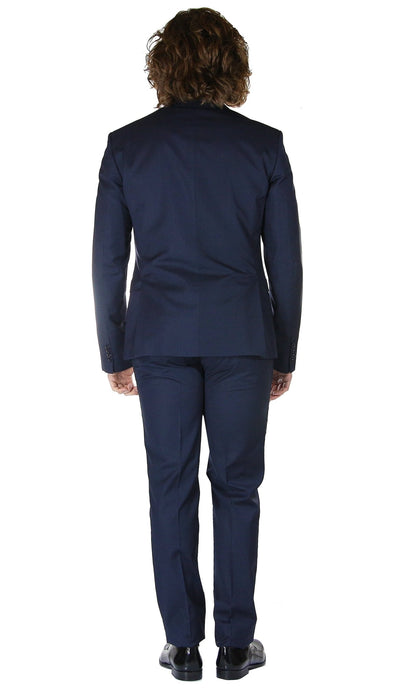 Havana & Co Abito blu in tessuto fantasia micro check. Abiti e giacche - Boutique Luisa Trendy