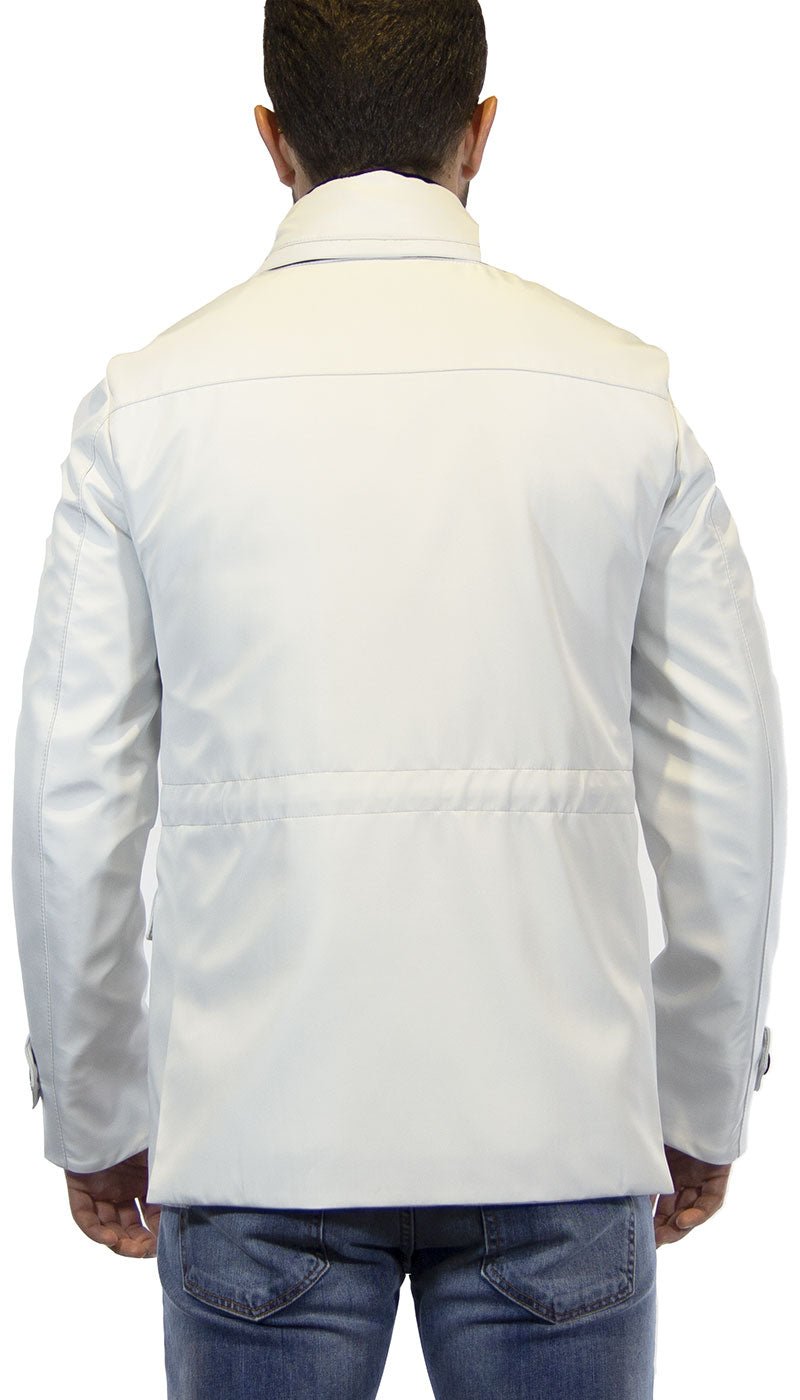Havana & co Giaccone uomo corto bianco in tessuto Capispalla Uomo - Boutique Luisa Trendy