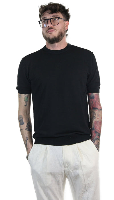 Havana & Co Maglia maniche corte in filo di cotone Maglie e cardigan uomo - Boutique Luisa Trendy