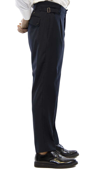 Havana & co Pantalone uomo blu in tessuto con pinces Pantaloni Uomo - Boutique Luisa Trendy