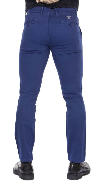 Havana & co Pantalone uomo tasche america in cotone blu carta da zucchero Pantaloni Uomo - Boutique Luisa Trendy